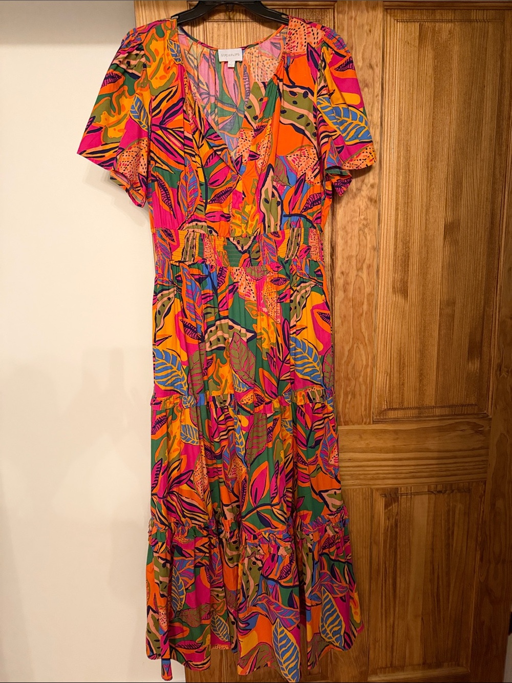 Sugarlips Vibrant Botanical Print Maxi Dress - Multi